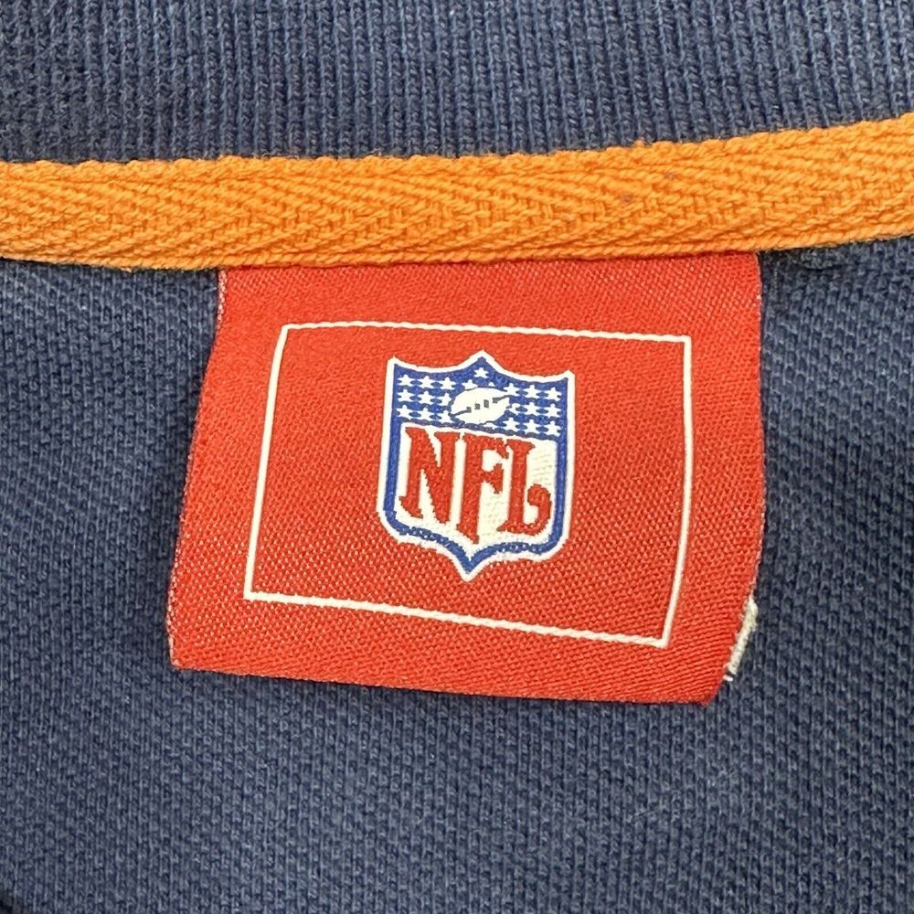 NFL Broncos Polo Shirt Mens 2XL XXL Blue Orange Denver Football 2006 Embroidered - Picture 4 of 12